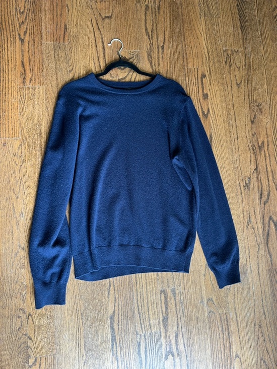 Quince Other - Quince Navy Cashmere Crewneck Sweater (Medium)